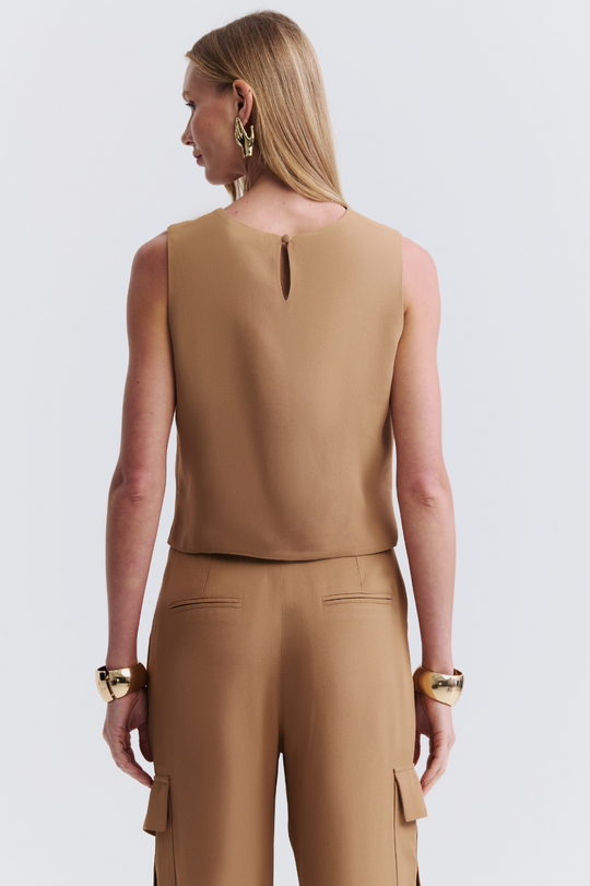 Blusa de Alfaiataria New Jade Caramelo