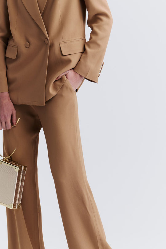 Blazer de Alfaiataria Caramelo Aurora