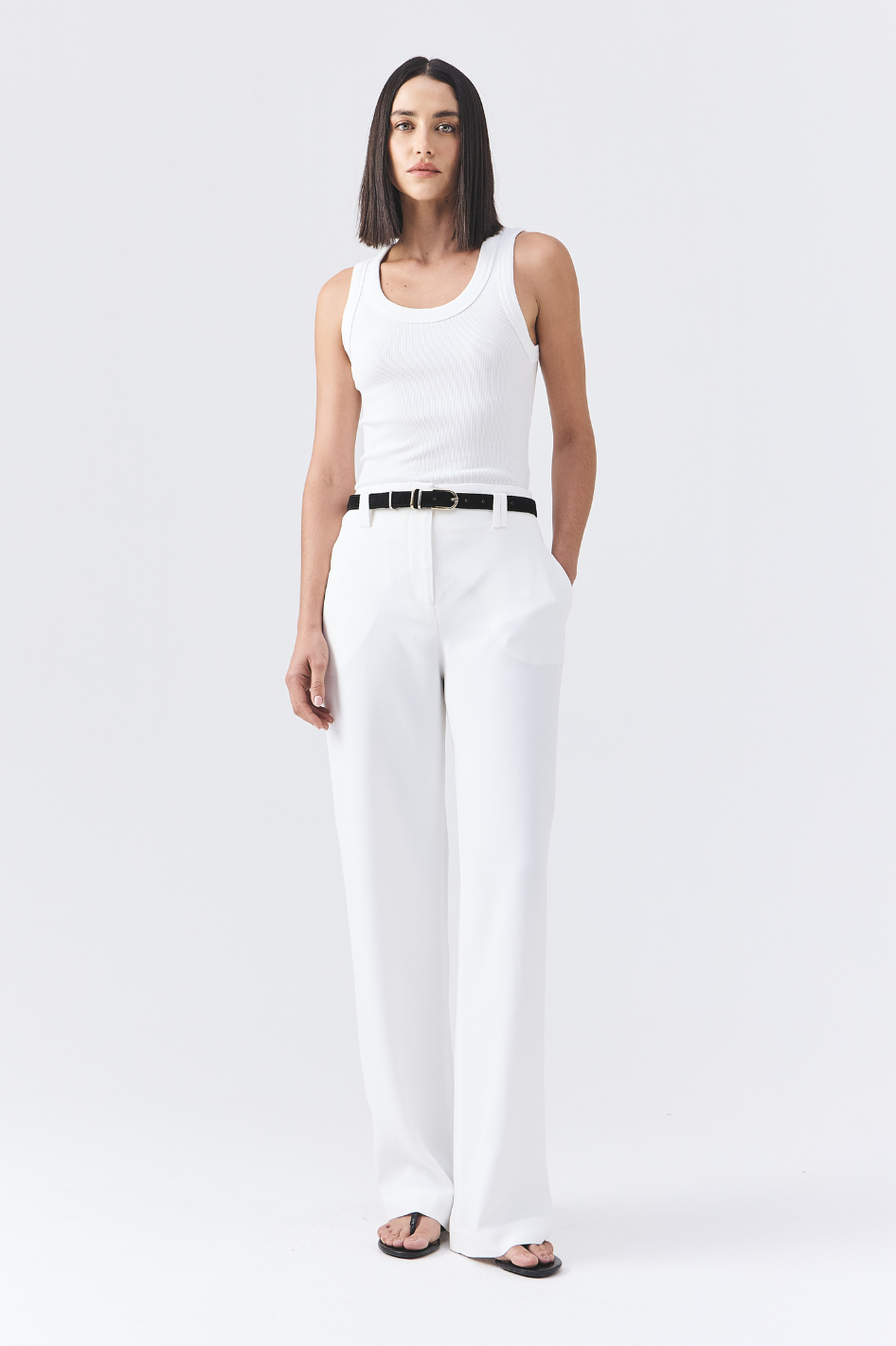 Calça de Alfaiataria Cinthia Off White