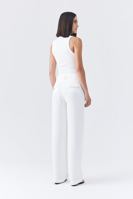 Calça de Alfaiataria Cinthia Off White