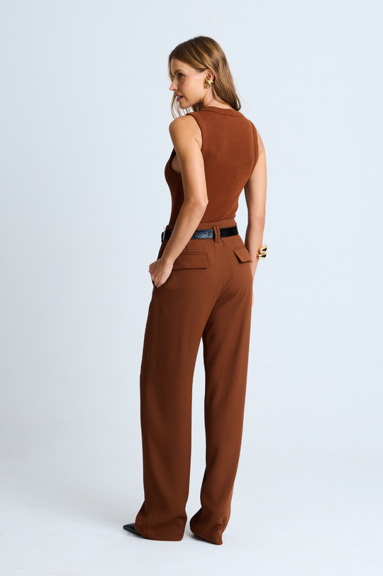 Calça de Alfaiataria Cinthia Whisky