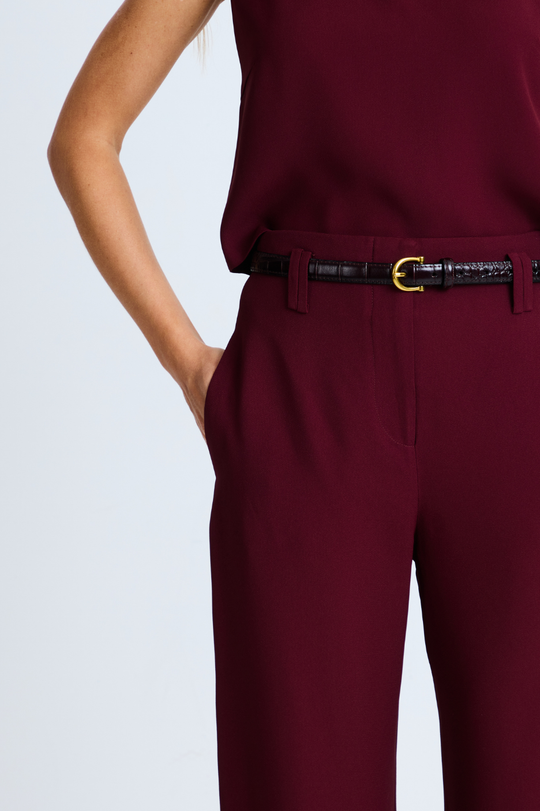 Calça de Alfaiataria Cinthia Wine