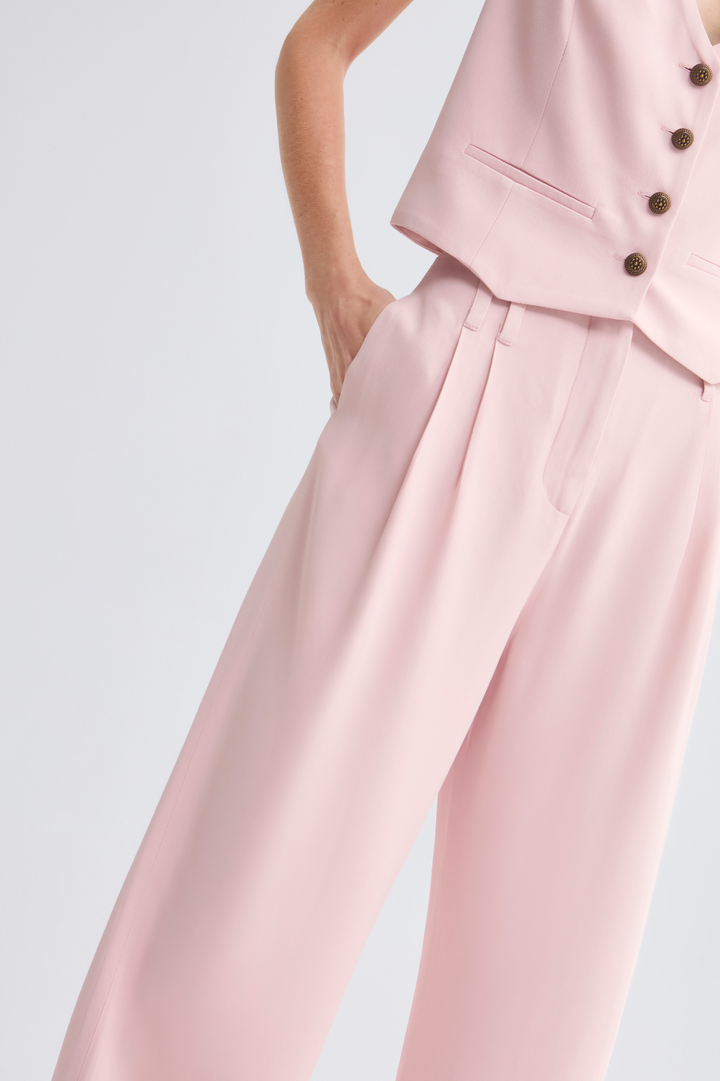 Calça de Alfaiataria Lari Rosa Light