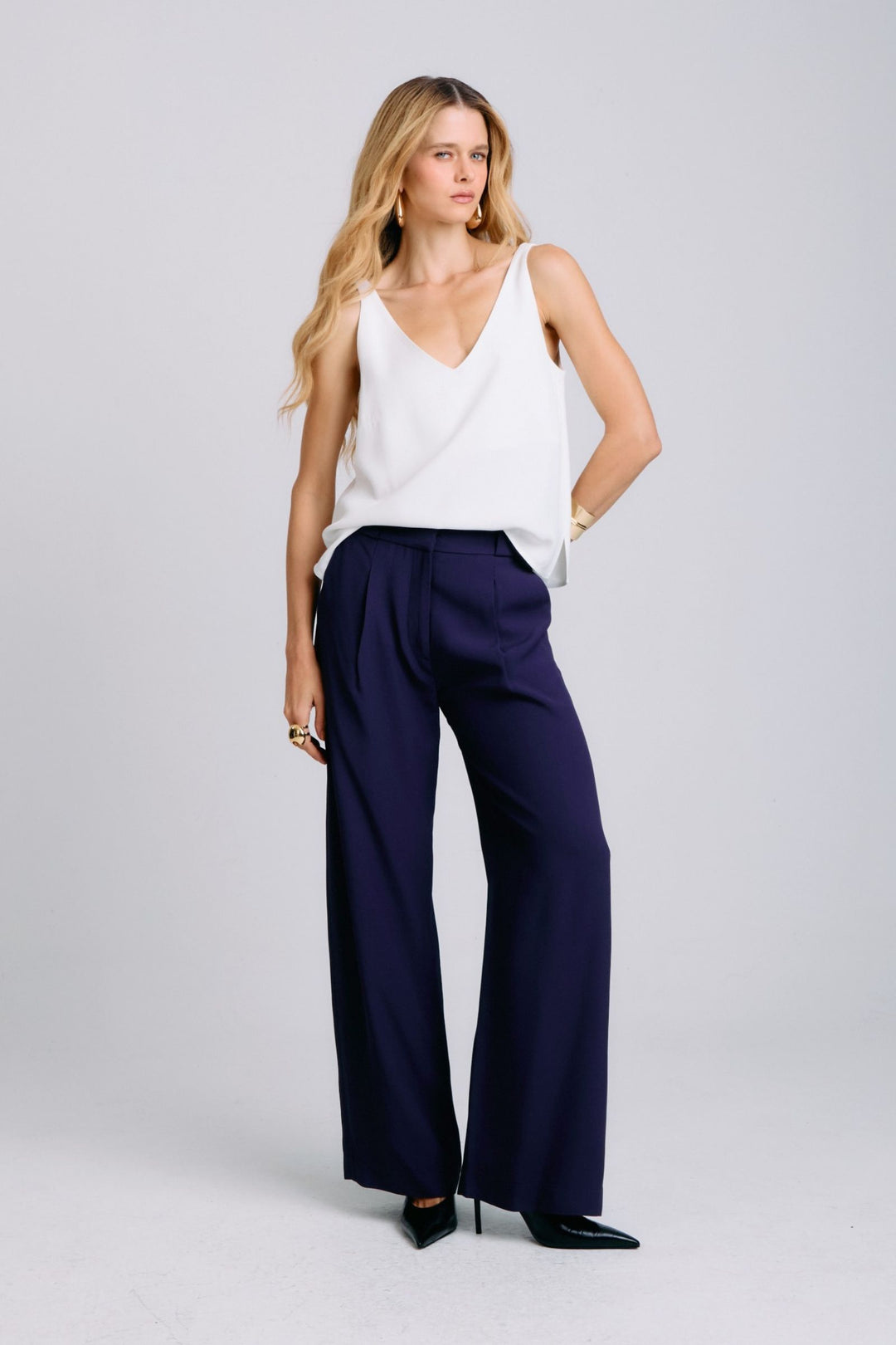 Calça de Alfaiataria Lua Azul