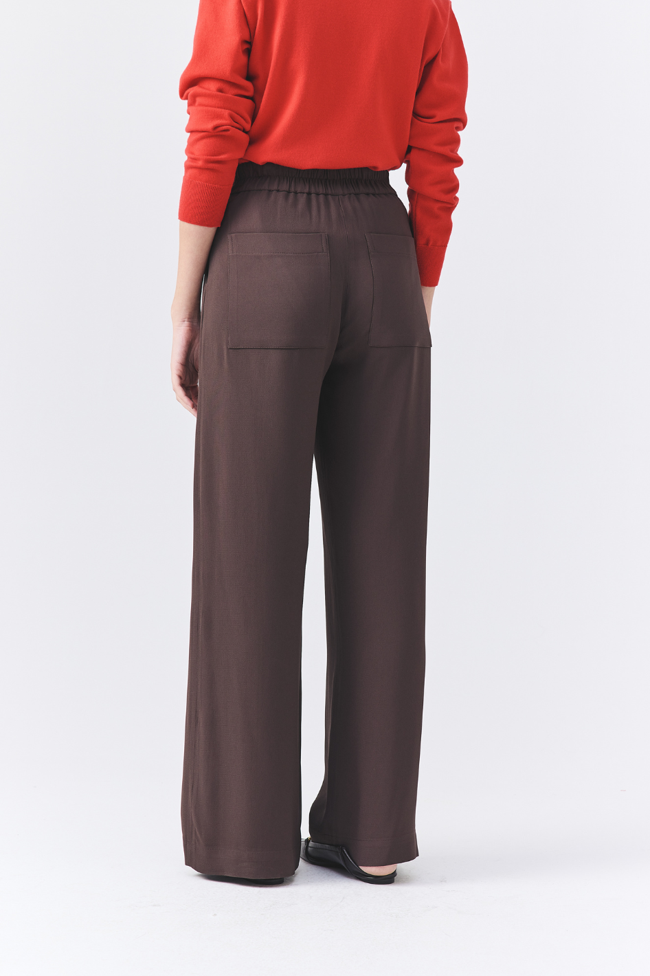 Calça de Alfaiataria Lua Marrom Café