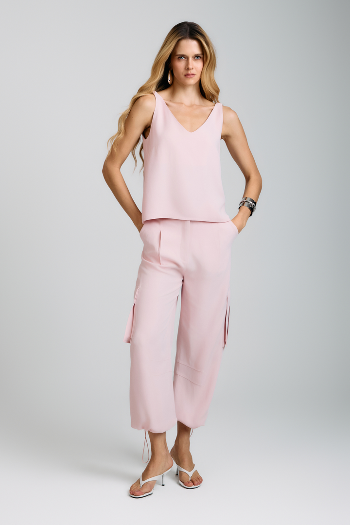 Calça de Alfaiataria Magda Rosa Blush