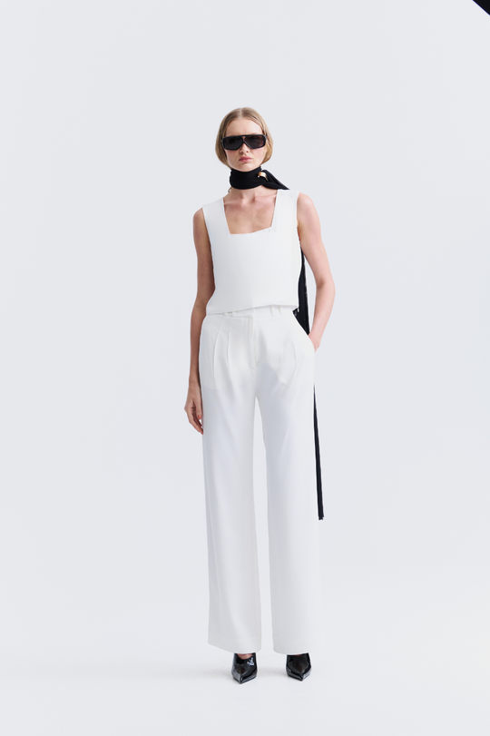 Calça de Alfaiataria NEW Off White Luiza