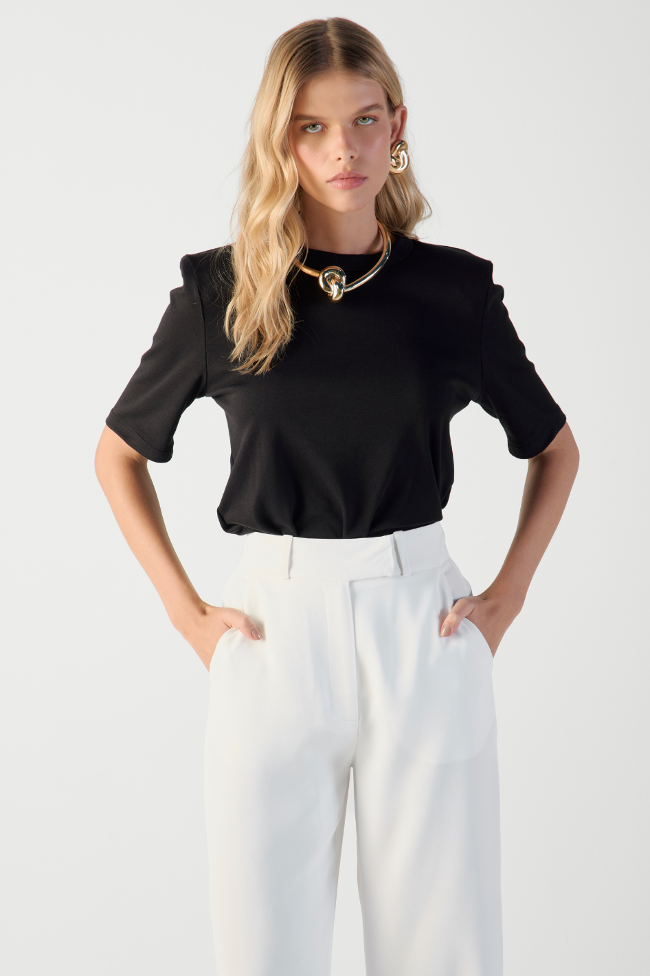 Calça de Alfaiataria NEW Off White Sara