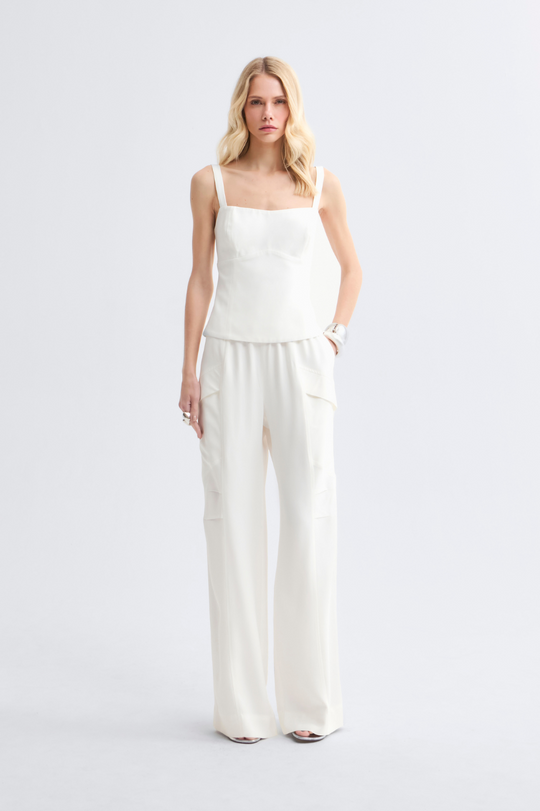 Calça de Alfaiataria New Off White Maria Julia