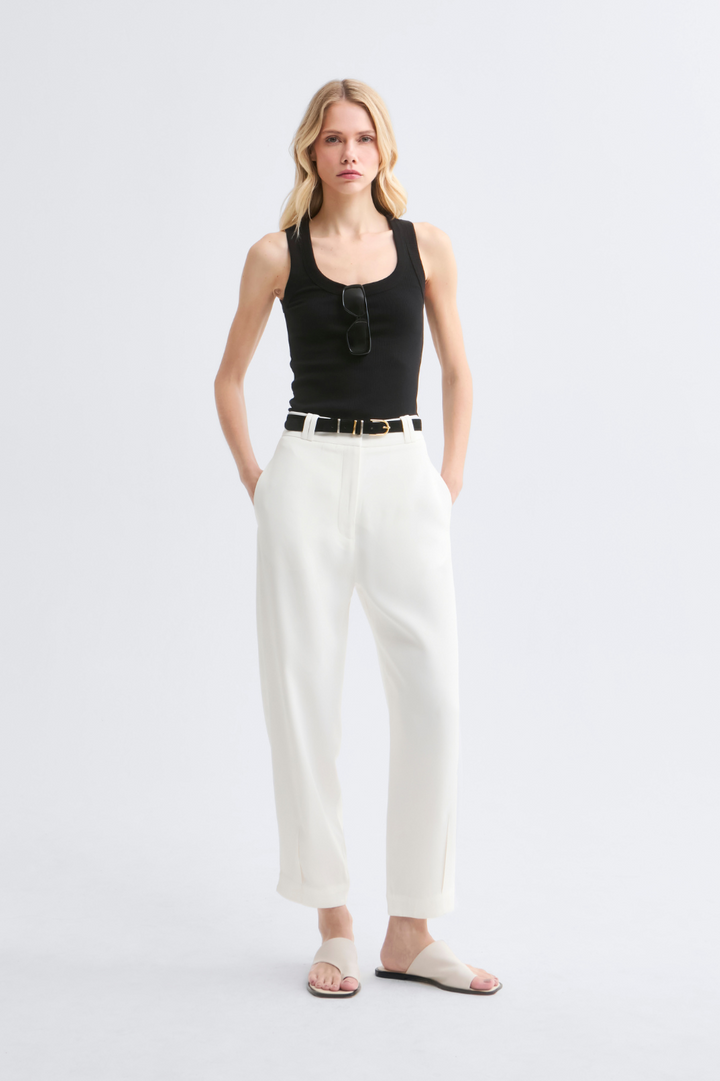 Calça de Alfaiataria Off White Olivia