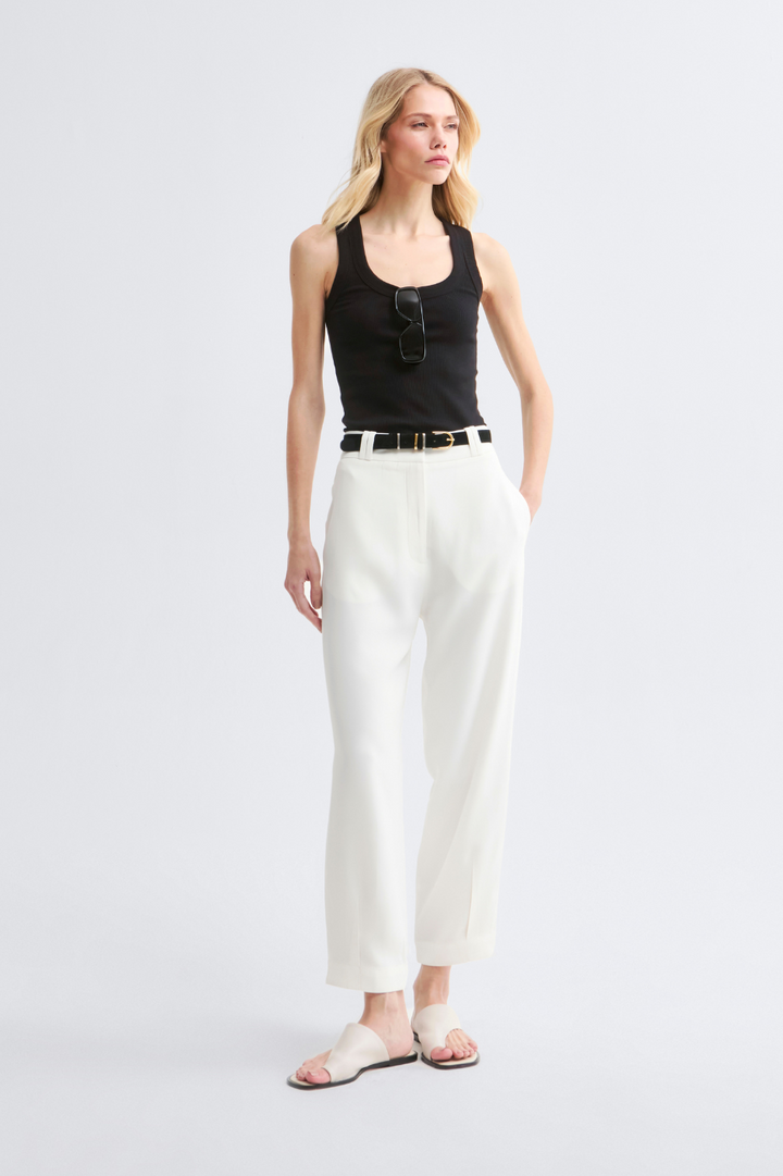 Calça de Alfaiataria Off White Olivia