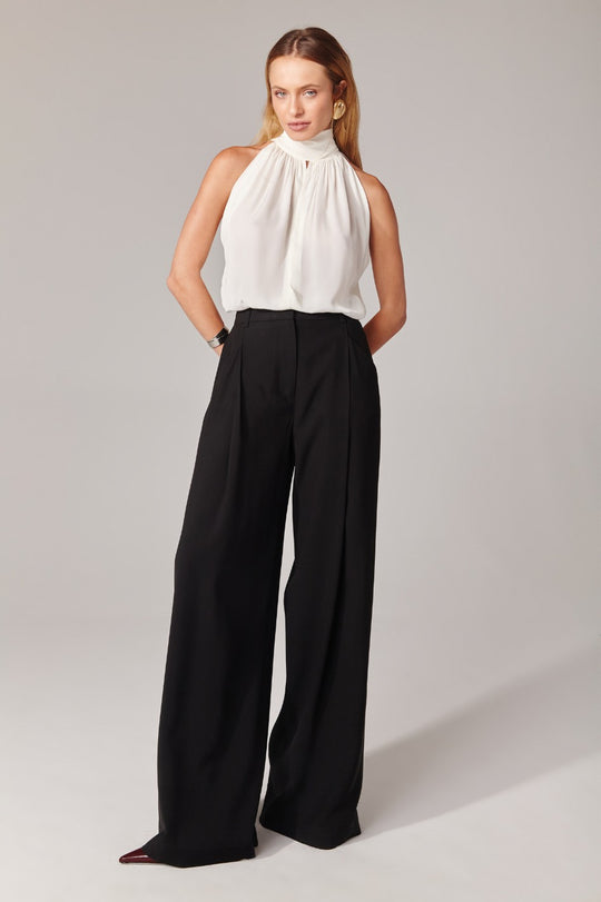 Calça de Alfaiataria Preta Brigitte