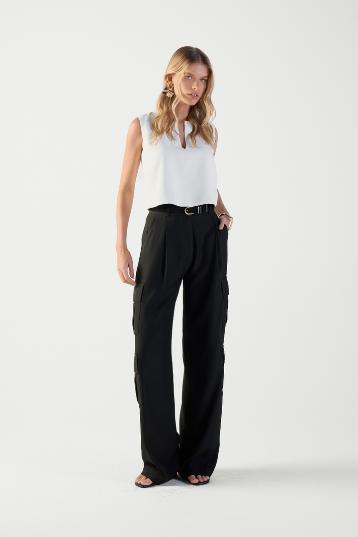 Calça de Alfaiataria Preta Jade