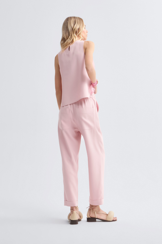 Calça de Alfaiataria Rosa Light Ella