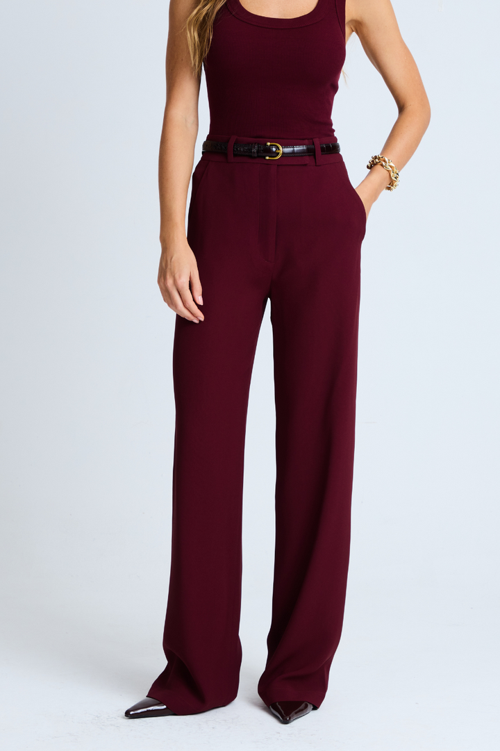Calça de Alfaiataria Sara Wine