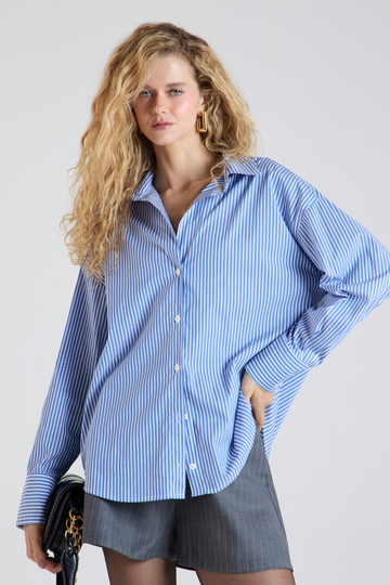 Camisa Antonia Listras Azul