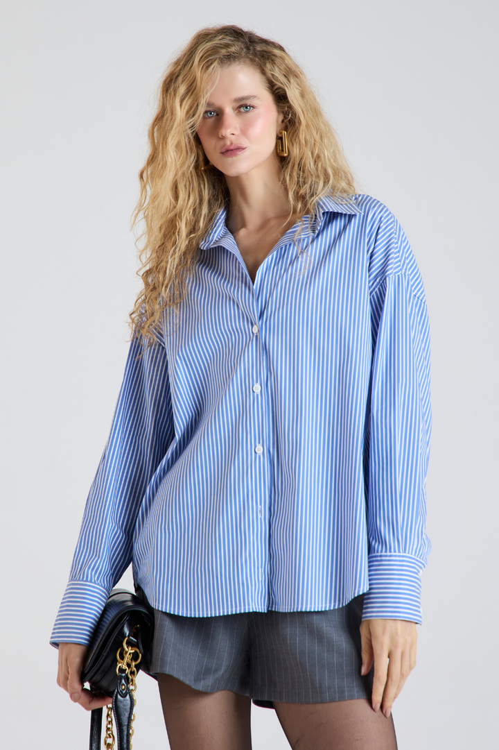 Camisa Antonia Listras Azul