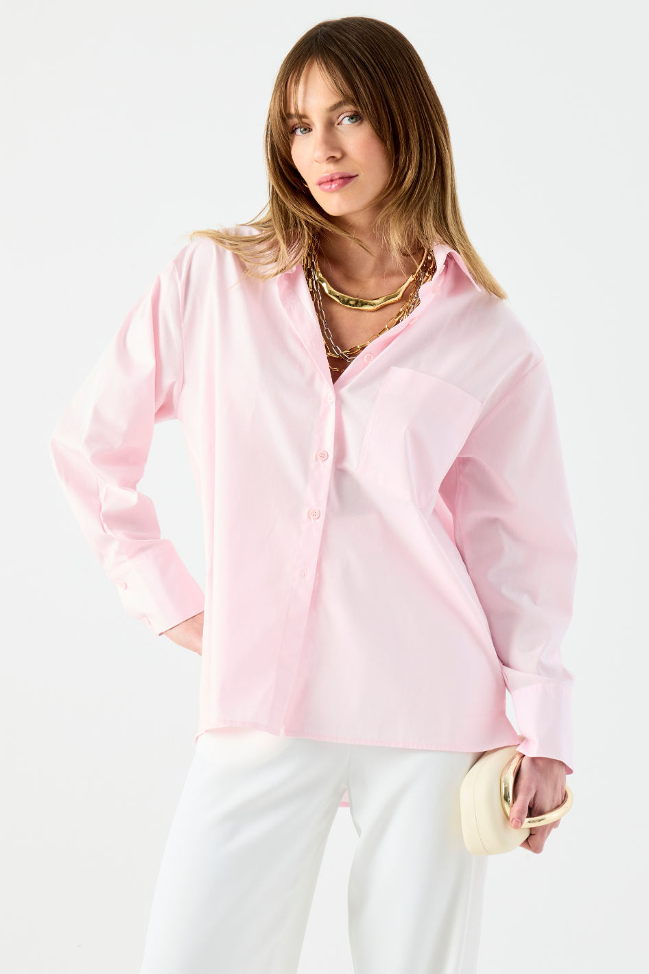 Camisa Candice Rosa Light