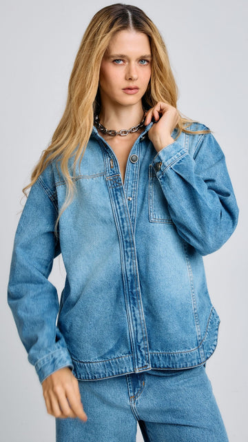 Camisa Lara Jeans Claro