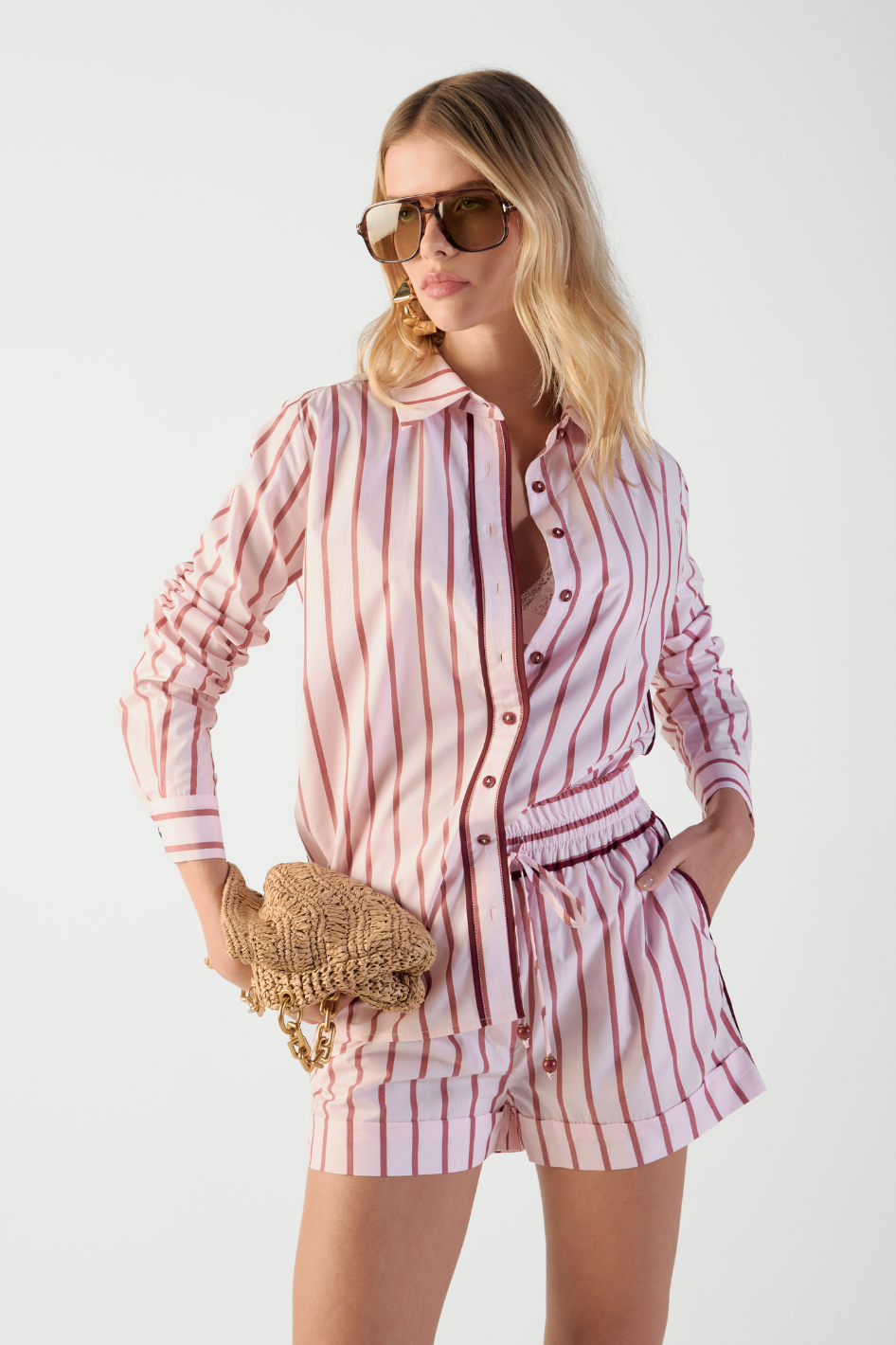 Camisa Serena Rosa Light