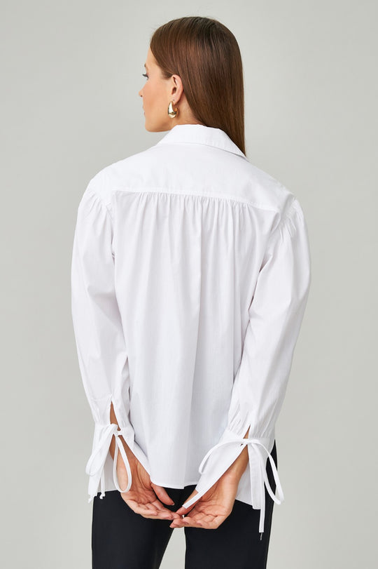Camisa em algodão Branca Ingrid