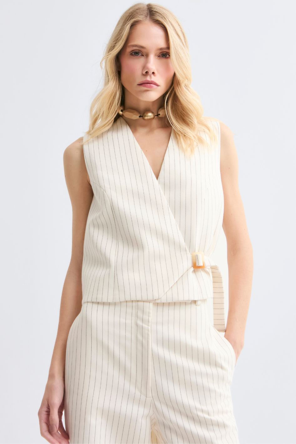 Colete de Alfaiataria Off White Mabel