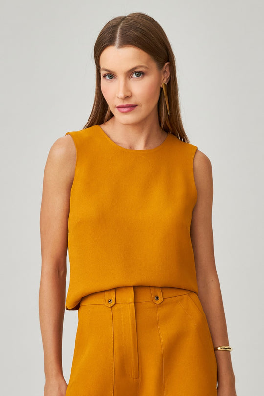 Blusa de Alfaiataria Curry New Jade