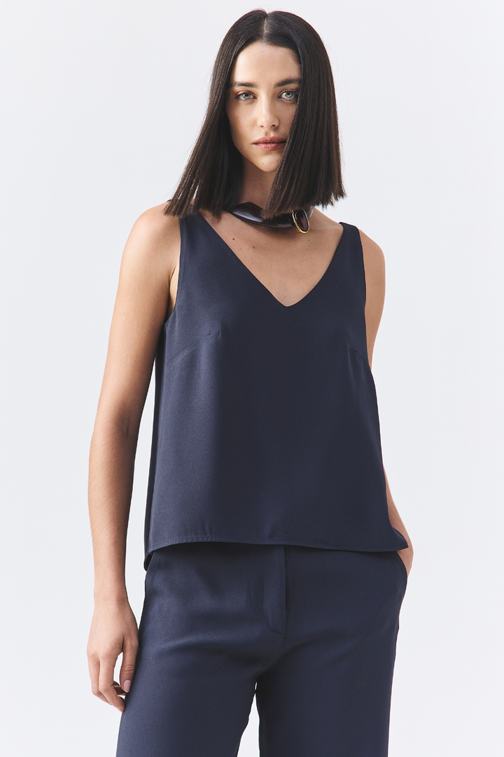 Regata de Alfaiataria Rafaela Azul Marinho