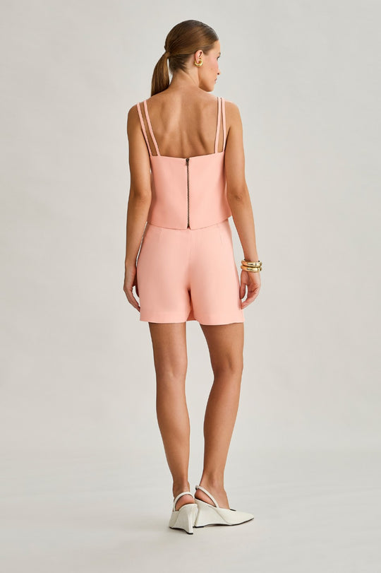 Shorts Saia Alfaiataria Miranda Peach