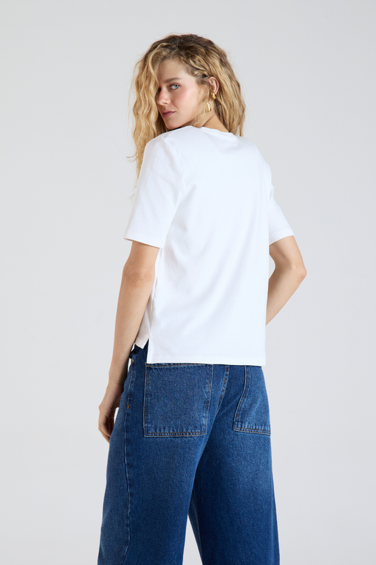 T-shirt Fran Off White