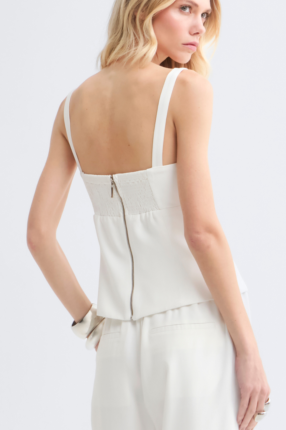 Top de Alfaiataria Vanessa Off White