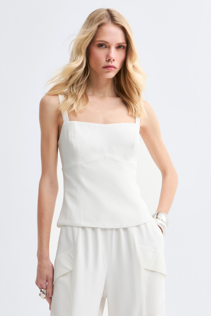 Top de Alfaiataria Vanessa Off White