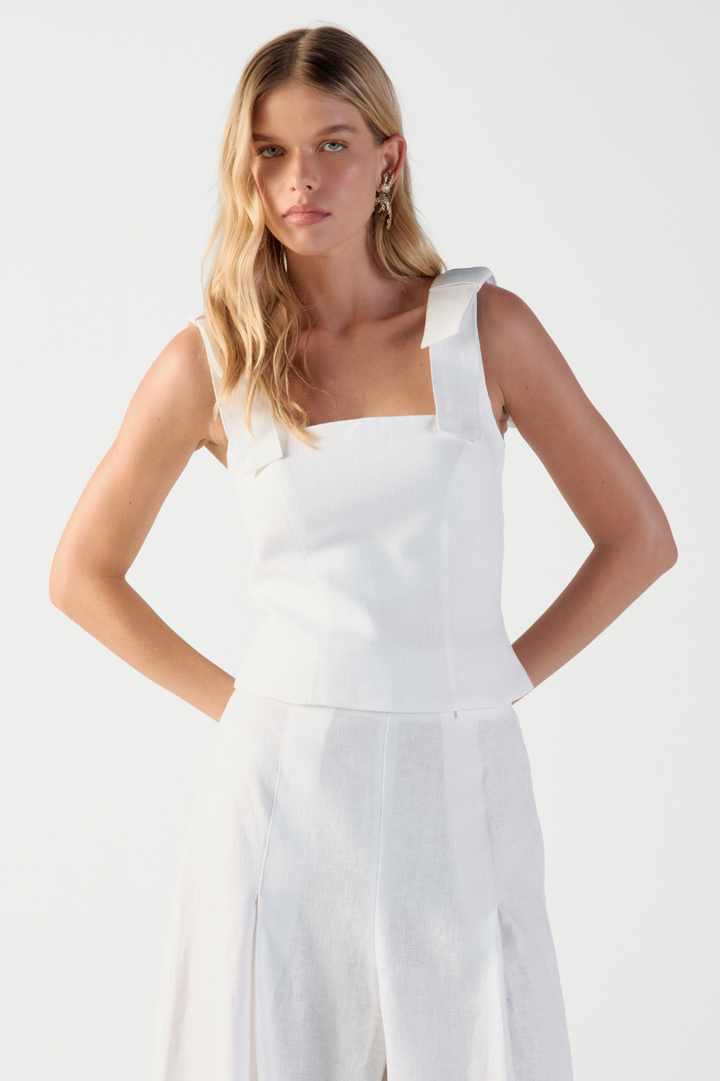 Top de Linho Off White Brunella