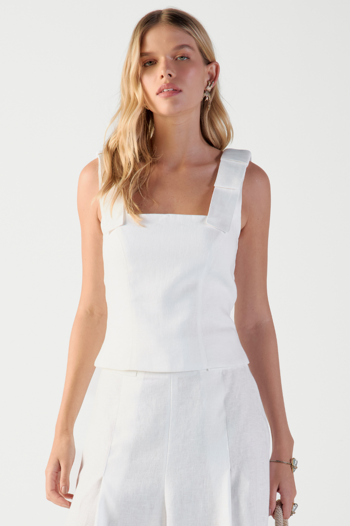 Top de Linho Off White Brunella