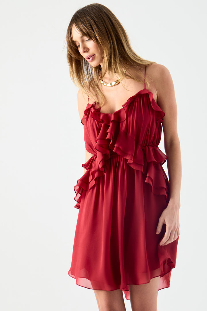 Vestido Priscila Vermelho Cereja