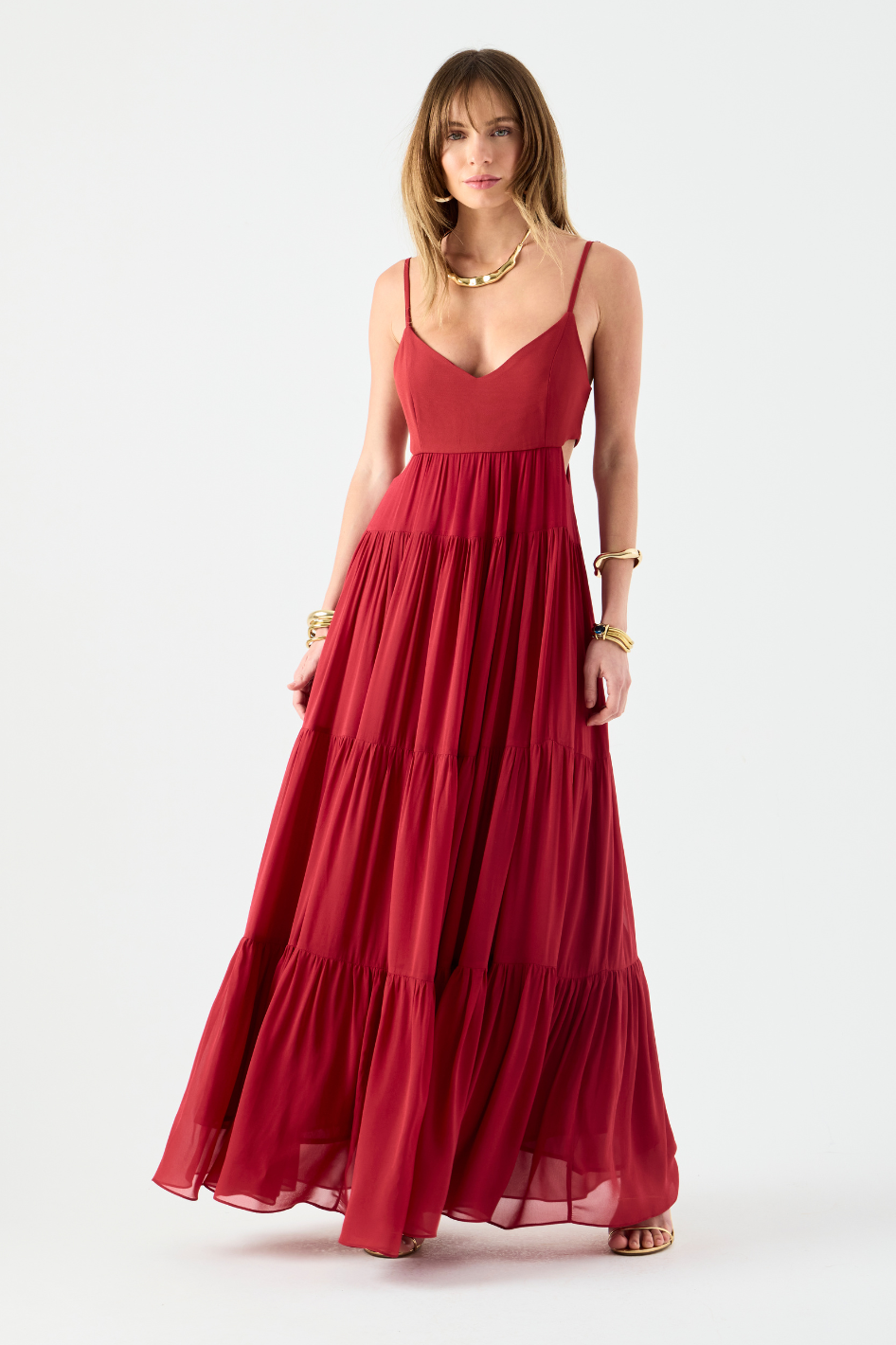 Vestido de Alfaiataria Benalia Vermelho Cereja