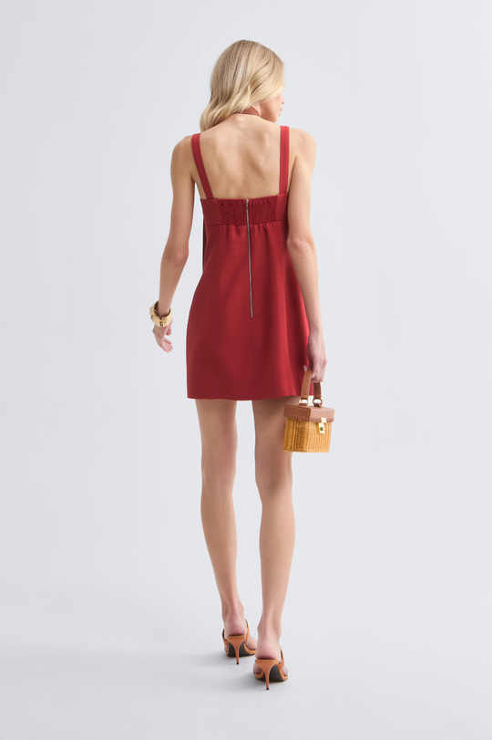 Vestido de Alfaiataria Vermelho Falu Olympia