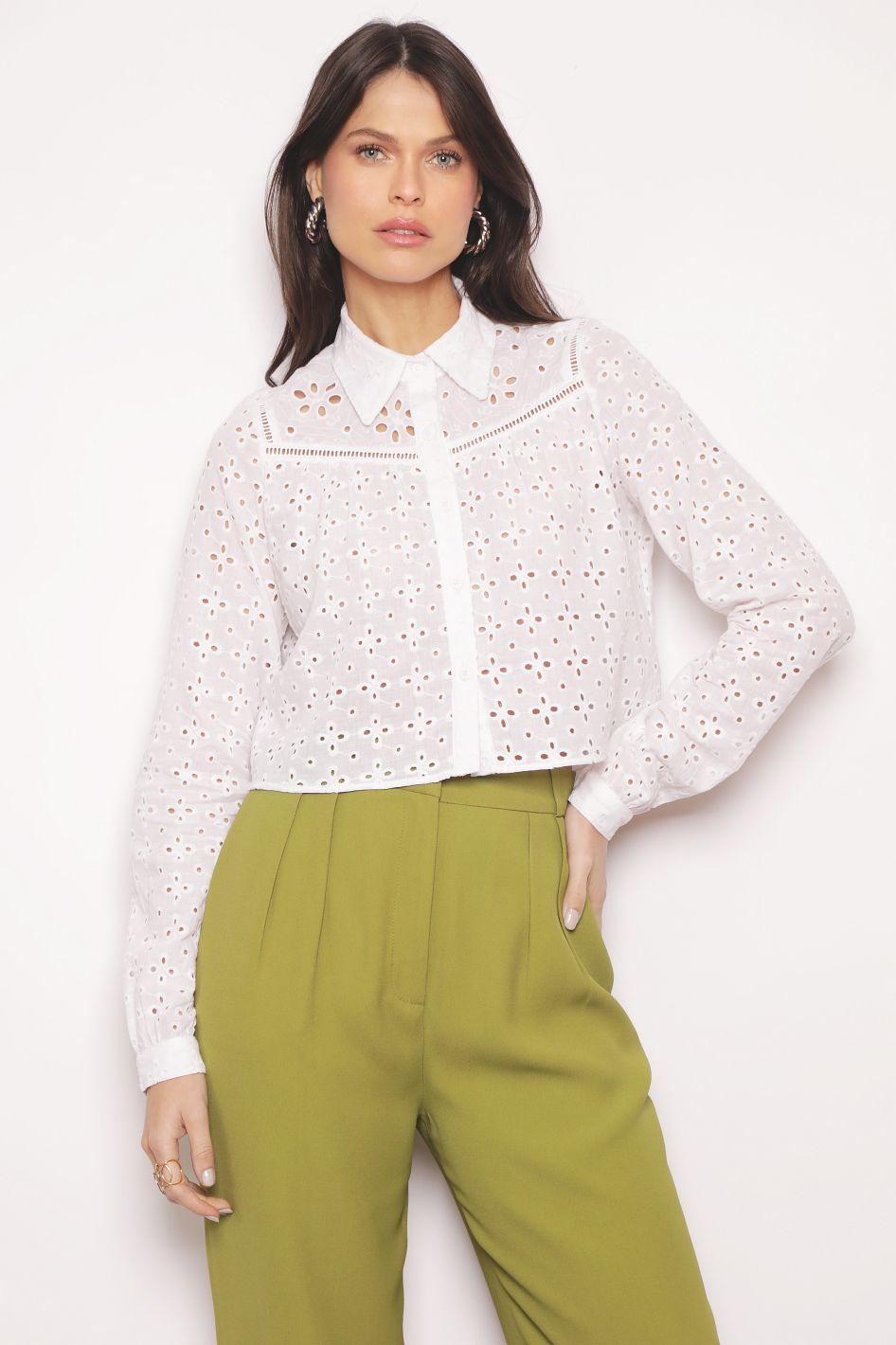 Camisa Cropped em Laise Gabrielle - UP22