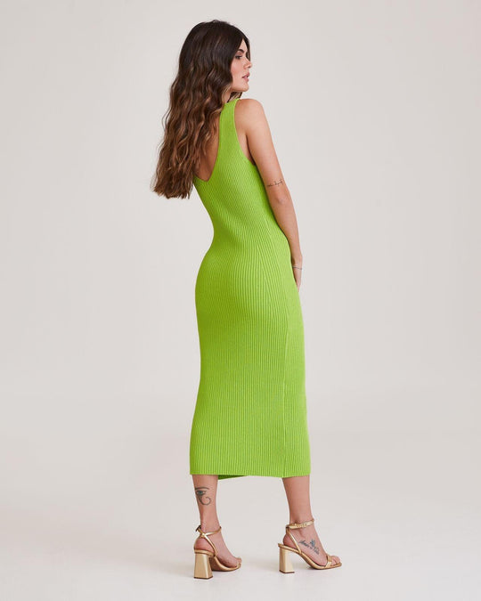 Vestido Midi De Tricô Lima Rubia